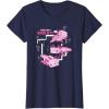 imageMinecraft Pink Axolotl Pond TShirtNavy Blue