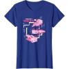 imageMinecraft Pink Axolotl Pond TShirtRoyal Blue