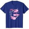 imageMinecraft Pink Axolotl Pond TShirtRoyal Blue