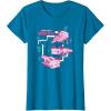 imageMinecraft Pink Axolotl Pond TShirtSapphire Blue