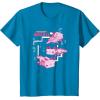 imageMinecraft Pink Axolotl Pond TShirtSapphire Blue