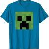 imageMinecraft Creeper Big Face TShirtSapphire Blue