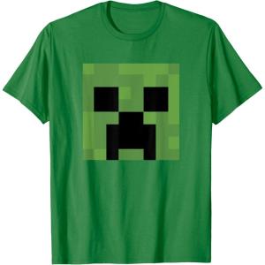 imageMinecraft Creeper Big Face TShirtKelly Green