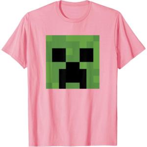 imageMinecraft Creeper Big Face TShirtPink