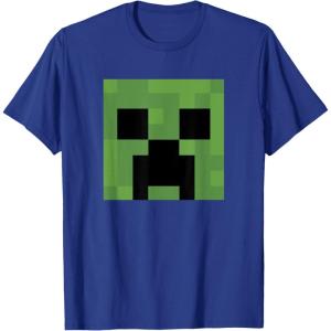 imageMinecraft Creeper Big Face TShirtRoyal Blue