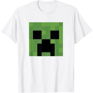 imageMinecraft Creeper Big Face TShirtWhite