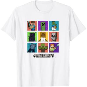 imageMinecraft Group Shot Colored Box Up TShirtWhite