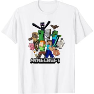 imageMinecraft Heroes ampamp Enemies Group Shot TShirtWhite