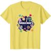 imageMinecraft Chibi Mobs Party Celebration Logo TShirtLemon Yellow