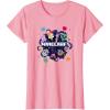 imageMinecraft Chibi Mobs Party Celebration Logo TShirtPink