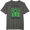 imageMinecraft Creepers Need Hugs March TShirtAsphalt Grey