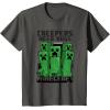 imageMinecraft Creepers Need Hugs March TShirtAsphalt Grey
