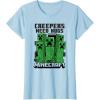 imageMinecraft Creepers Need Hugs March TShirtBaby Blue