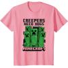 imageMinecraft Creepers Need Hugs March TShirtPink