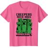 imageMinecraft Creepers Need Hugs March TShirtPink Heather