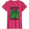 imageMinecraft Creepers Need Hugs March TShirtRed Heather