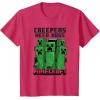 imageMinecraft Creepers Need Hugs March TShirtRed Heather