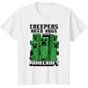 imageMinecraft Creepers Need Hugs March TShirtWhite