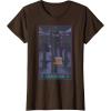 imageMinecraft Enderman Tarot TShirt  UnisexAdults Kids  Black  Short Sleeve  Cotton Polyester  Size SmallBrown