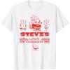 imageA Minecraft Movie Steves Lava Chicken Restaurant Logo TShirtWhite