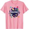 imageMinecraft Chibi Mobs Party Celebration Logo TShirtPink