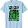 imageMinecraft Creepers Need Hugs March TShirtBaby Blue