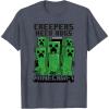 imageMinecraft Creepers Need Hugs March TShirtHeather Blue