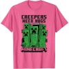 imageMinecraft Creepers Need Hugs March TShirtPink Heather