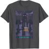 imageMinecraft Enderman Tarot TShirt  UnisexAdults Kids  Black  Short Sleeve  Cotton Polyester  Size SmallDark Heather Grey