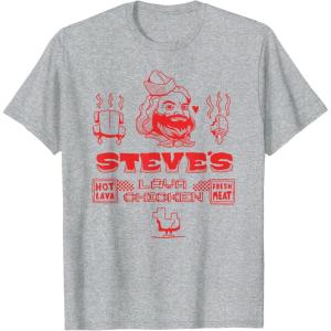 imageA Minecraft Movie Steves Lava Chicken Restaurant Logo TShirtHeather Grey
