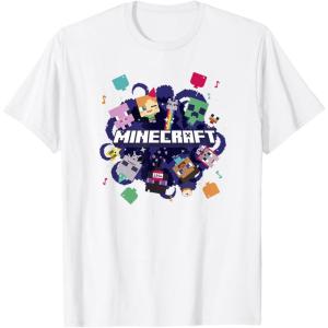imageMinecraft Chibi Mobs Party Celebration Logo TShirtWhite