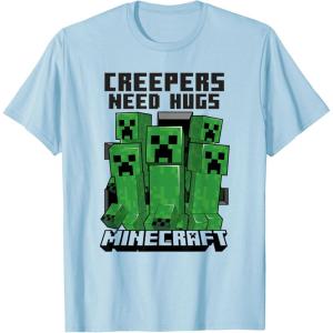 imageMinecraft Creepers Need Hugs March TShirtBaby Blue