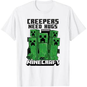 imageMinecraft Creepers Need Hugs March TShirtWhite