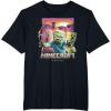 imageA Minecraft Movie Skeleton Zombie ampamp Creeper Group Portrait TShirtBlack
