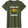 imageMinecraft Bee Spring Has Spawned Graphic Blocks TShirtOlive Green
