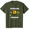 imageMinecraft Bee Spring Has Spawned Graphic Blocks TShirtOlive Green