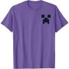 imageMinecraft Creeper Pocket Size TShirtPurple Heather