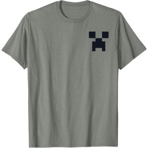 imageMinecraft Creeper Pocket Size TShirtOlive Heather