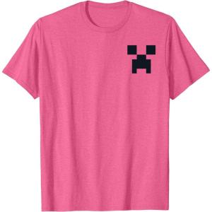 imageMinecraft Creeper Pocket Size TShirtPink Heather