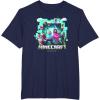 imageA Minecraft Movie Adventure Gang Main Characters Group Shot TShirtNavy Blue