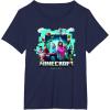 imageA Minecraft Movie Adventure Gang Main Characters Group Shot TShirtNavy Blue