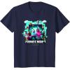imageA Minecraft Movie Adventure Gang Main Characters Group Shot TShirtNavy Blue