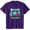 imageA Minecraft Movie Adventure Gang Main Characters Group Shot TShirtPurple