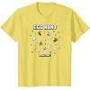imageMinecraft Easter Egg Hunt Jumping Rabbits Eggs And Flowers TShirtLemon Yellow