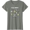 imageMinecraft Easter Egg Hunt Jumping Rabbits Eggs And Flowers TShirtOlive Heather