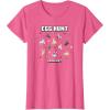 imageMinecraft Easter Egg Hunt Jumping Rabbits Eggs And Flowers TShirtPink Heather