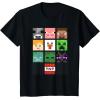 imageMinecraft Group Shot Faces Collage TShirtBlack