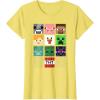 imageMinecraft Group Shot Faces Collage TShirtLemon Yellow