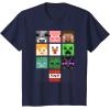 imageMinecraft Group Shot Faces Collage TShirtNavy Blue