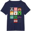 imageMinecraft Group Shot Faces Collage TShirtNavy Blue